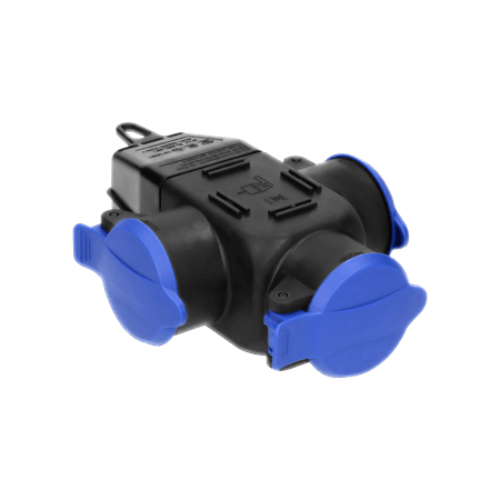 OR-AE-1346-GS RAZDJELNIK GUMENI TROSTRUKI ŠUKO 16A IP44