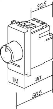 EM14SB-U TEM IZMJENIČNI REGULATOR CRNI LED 1M 0-180W MODUL