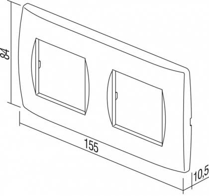 OS24AT-U TEM OKVIR 2X2M ANTRACIT SOFT MODUL