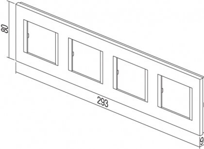 OL28AT-U TEM OKVIR 4X2M ANTRACIT LINE MODUL