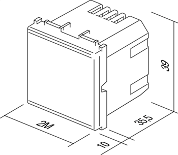 EM25SB-U TEM REGULATOR 2M TOUCH LED 0-300W CRNI MODUL