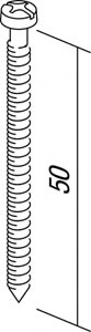 CM19-U TEM SET VIJAKA ZA NOSAČE 50mm