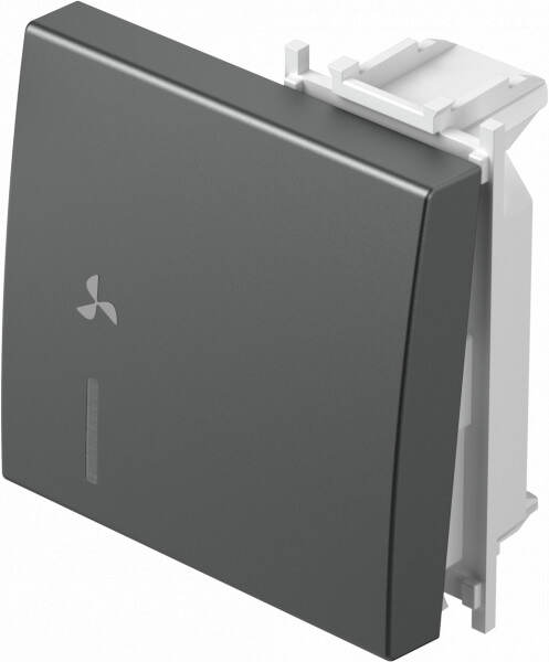 TEM TIPKA ZAMJ. 2M INDIK. VENTILATOR ANTRACIT MODUL