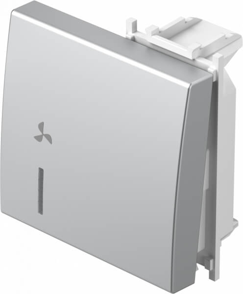 TEM TIPKA ZAMJ. 2M INDIK. VENTILATOR SREBRNA MODUL