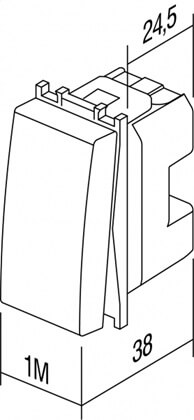 SM11IWIN01-B TEM TIPKALO 1M INDIK. ZVONO BEŽ MODUL