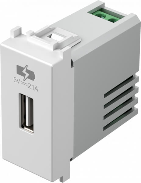 TEM USB PUNJAČ 1M 5V 2,1A BIJELI MODUL