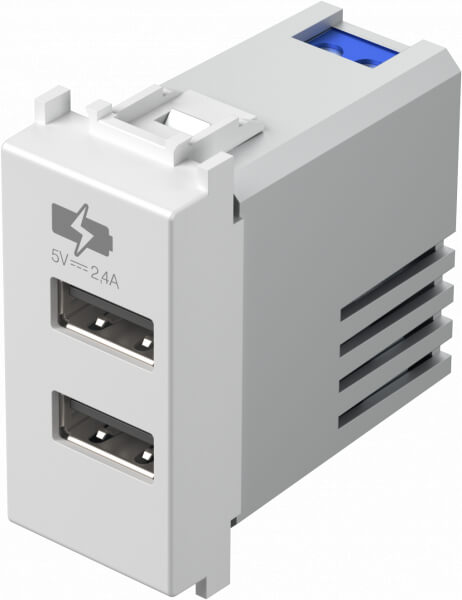 EM67PW-U TEM USB PUNJAČ 1M DVOSTRUKI 5V 2,4A BIJELI