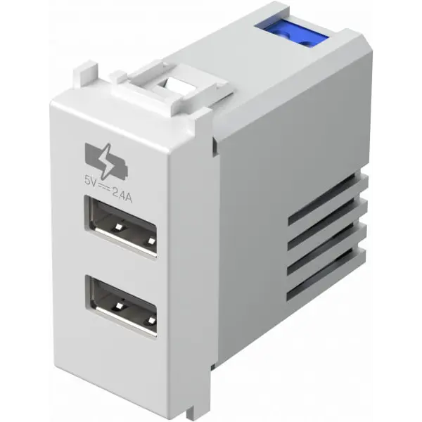EM67PW-U TEM USB PUNJAČ 1M DVOSTRUKI 5V 2,4A BIJELI
