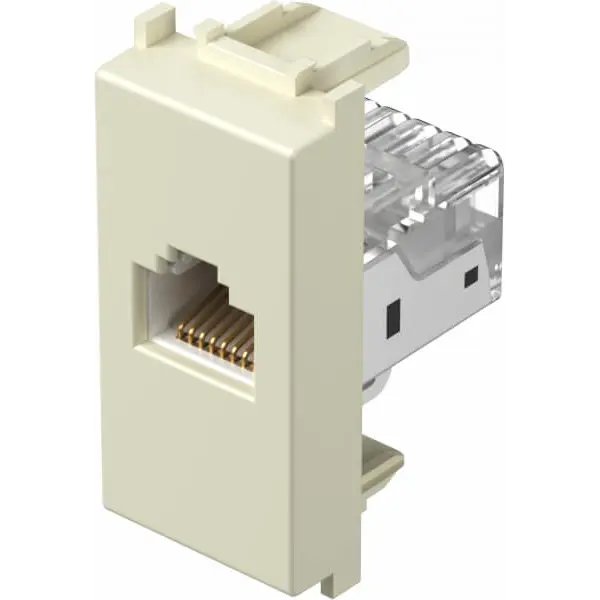 TEM UTIČNICA RJ45 CAT5 1M BEŽ MODUL