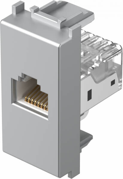 TEM UTIČNICA RJ45 CAT5 1M SREBRNA MODUL