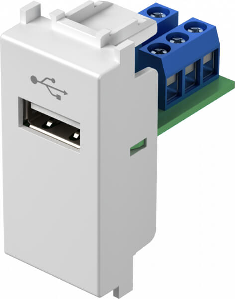 TEM UTIČNICA USB TIP A 1M BIJELA MODUL