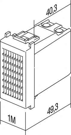 EM92SB-U TEM ZVONO 8VA 230V CRNO 1M MODUL