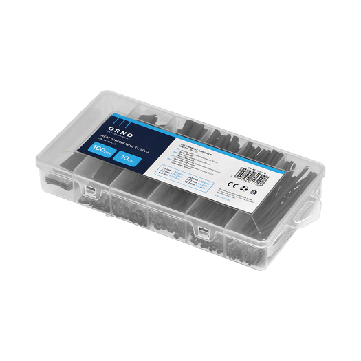 OR-AE-13141/B SET TERMO BUŽIRA CRNI 10cm /1,5 2,5 4 6 10 13mm/ ORNO (P-100)