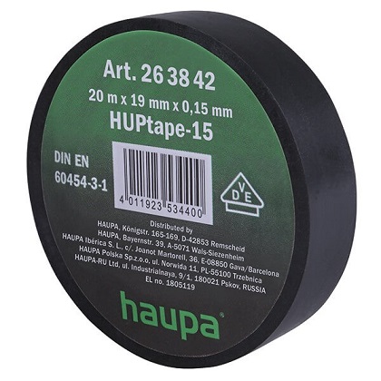 HA263842 TRAKA IZOLIR 19X20M CRNA HAUPA