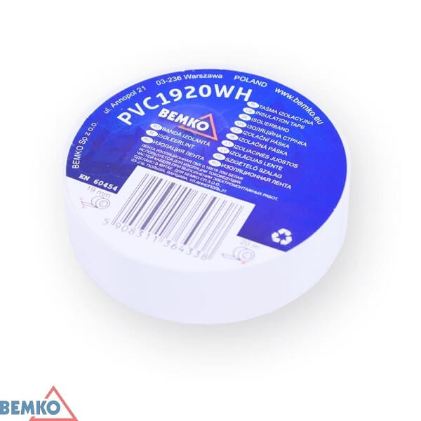 TRAKA IZOLIR 19x20m BIJELA/WHITE
