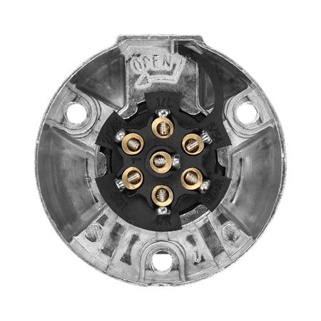 OR-AE-1387 UTIČNICA ZA AUTO PRIKOLICU 7 PIN, ALUMINIJ