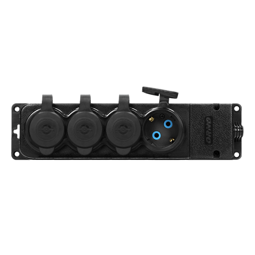 OR-AE-13167-GS UTIČNICA GUMENA 4XŠUKO IP44 SA POKLOPCEM ORNO