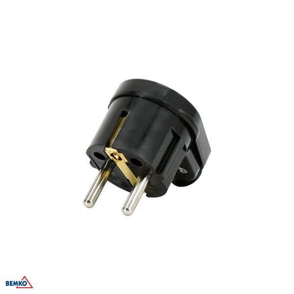 B22-HS-P01C-BL UTIKAČ ŠUKO KUTNI PVC CRNI BEMKO