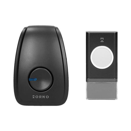 OR-DB-YK-117 ORNO ZVONO OPERA AC-230V  BEŽIČNO ,domet max 100m  IP44 CRNO
