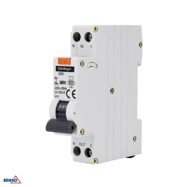 A08-GKR-A-C10 KOMBINIRANA ZAŠTITNA SKLOPKA RCBO 1P C 10A 30mA A 6kA SCHELINGER