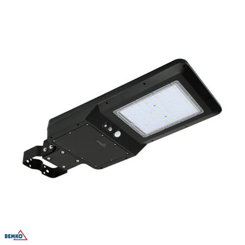 C83-SOG-040BL-CCT-PIR LED SVJETILJKA ULIČNA/ZIDNA SOLARNA 40W IP65 SENZOR CCT 6000lm CRNA SOLGER