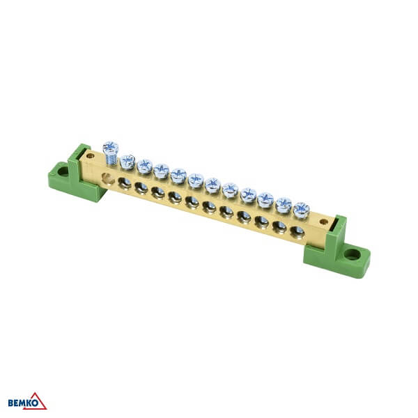 SABIRNIČKI BLOK 125A ZA PLOČU PE ZELENI 8X12 12X6MM SCHELINGER