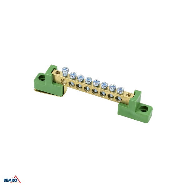 A18-TBJ-6X09-08P-ZI SABIRNIČKI BLOK 63A ZA PLOČU PE ZELENI 6X9 8X5MM