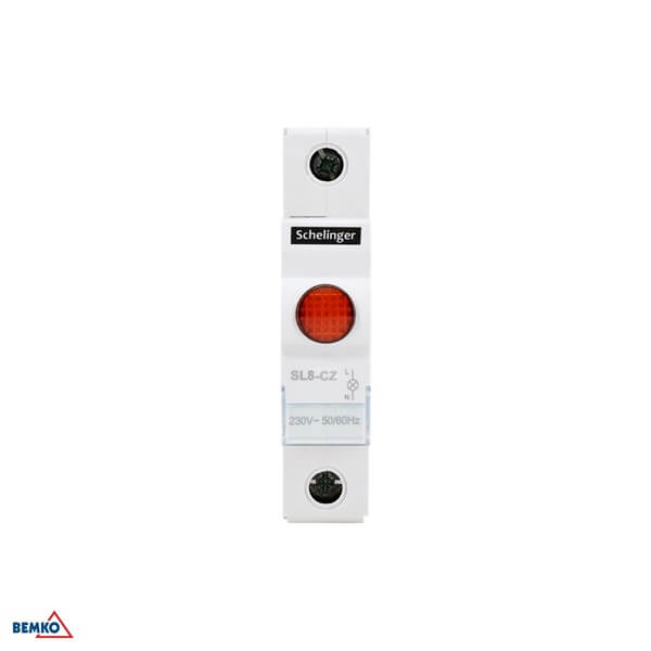 A15-SL8-CZ SIGNALNA MODULARNA LED SVJETILJKA NA DIN SL8 CRVENA