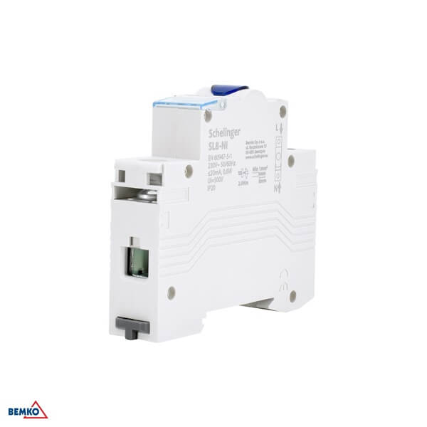 A15-SL8-NI SIGNALNA MODULARNA LED SVJETILJKA NA DIN SL8 PLAVA