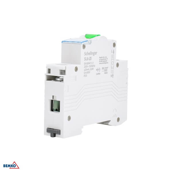 A15-SL8-ZI SIGNALNA MODULARNA LED SVJETILJKA NA DIN SL8 ZELENA