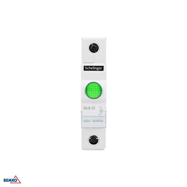 A15-SL8-ZI SIGNALNA MODULARNA LED SVJETILJKA NA DIN SL8 ZELENA
