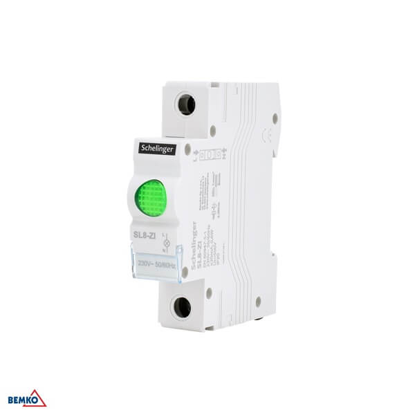 A15-SL8-ZI SIGNALNA MODULARNA LED SVJETILJKA NA DIN SL8 ZELENA