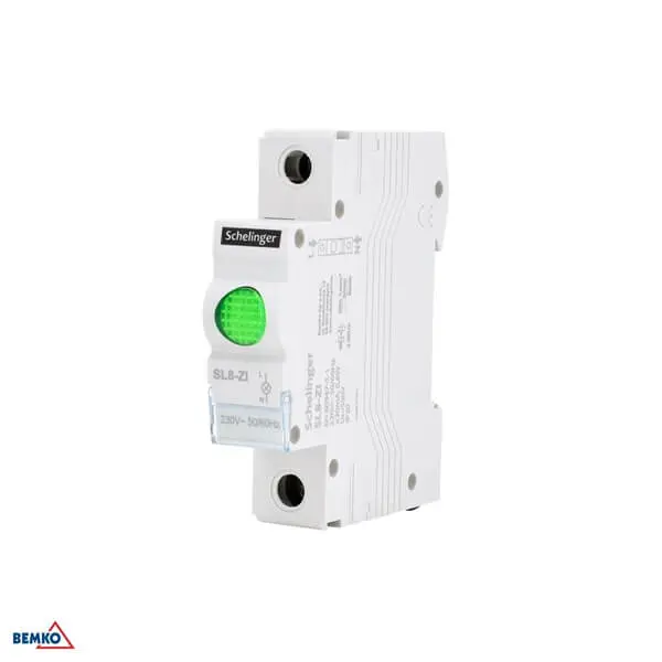 A15-SL8-ZI SIGNALNA MODULARNA LED SVJETILJKA NA DIN SL8 ZELENA
