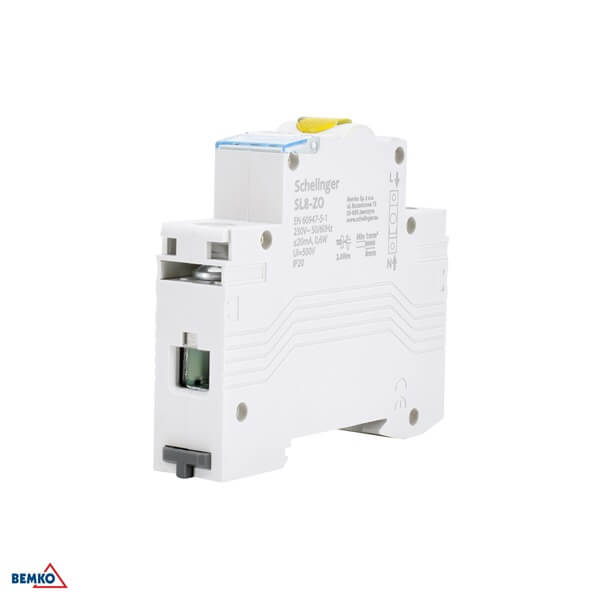 A15-SL8-ZO SIGNALNA MODULARNA LED SVJETILJKA NA DIN SL8 ŽUTA