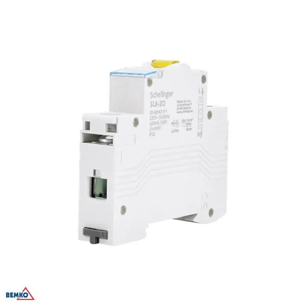 A15-SL8-ZO SIGNALNA MODULARNA LED SVJETILJKA NA DIN SL8 ŽUTA
