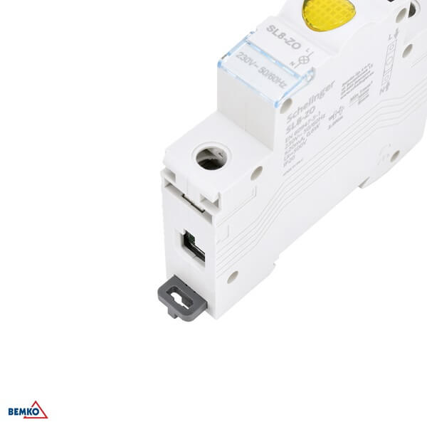 A15-SL8-ZO SIGNALNA MODULARNA LED SVJETILJKA NA DIN SL8 ŽUTA